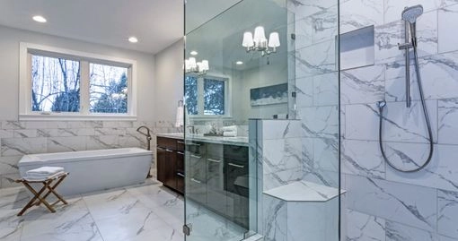 mampara de baño
